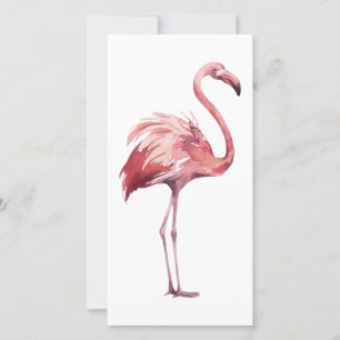 Watercolor Flamingo Card