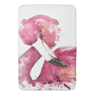 Watercolor Flamingo Gifts Lover   Flamingo Lovers Bath Mat