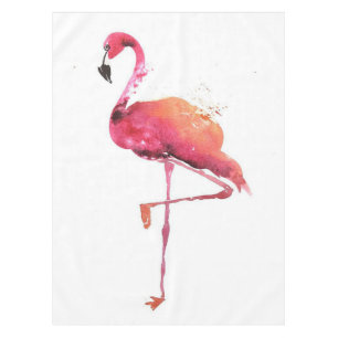 Watercolor Flamingo Lovers Funny Flamingo Lovers Tablecloth