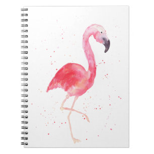 Watercolor Flamingo Notebook