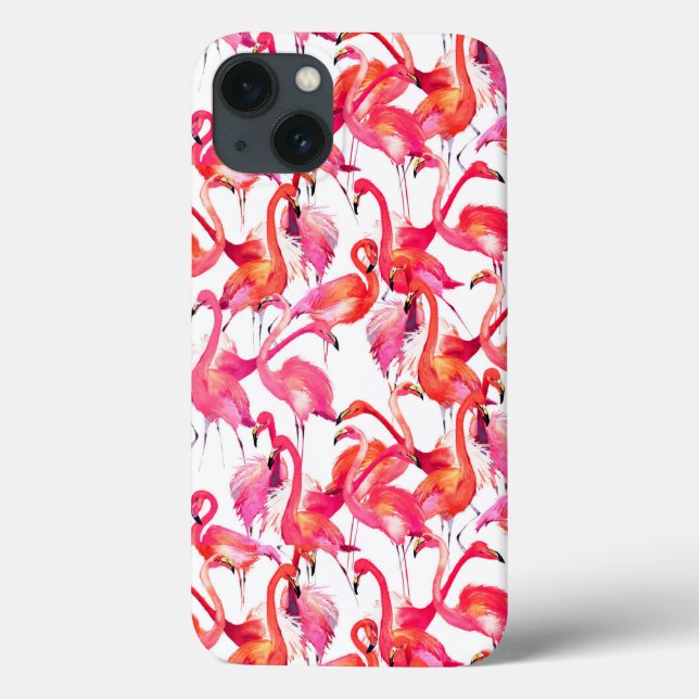 Watercolor Flamingos In Watercolors Case-Mate iPhone Case (Back)