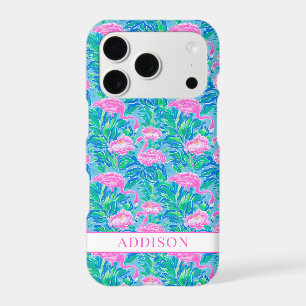 Watercolor Flamingos Monogrammed