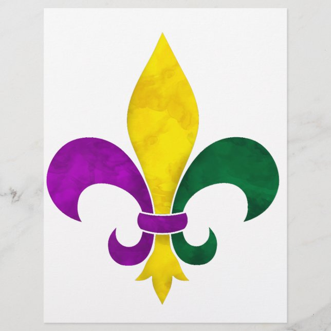 watercolor fleur de lis (Front)