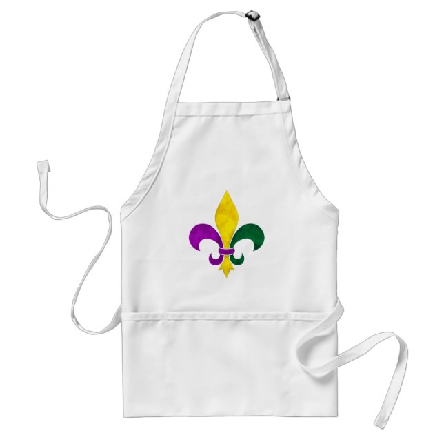 watercolor fleur de lis standard apron (Front)