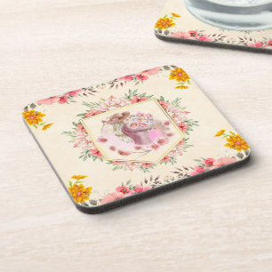 Watercolor Floral Art, Lady Of Spring Coaster