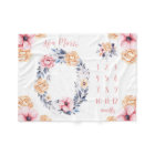 Watercolor Floral Baby Milestone