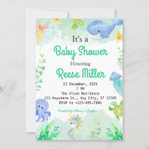  Watercolor Floral Baby Shower