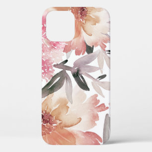 Watercolor floral backgroundpattern,flower,art,flo iPhone 12 case