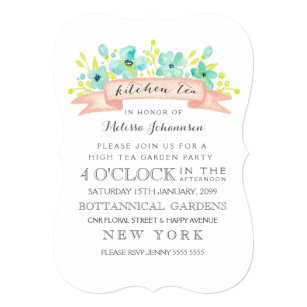 kitchen tea invitations announcements zazzle au