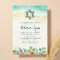 Watercolor Floral Beach Bat Mitzvah