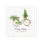 Watercolor Floral Bicycle Christmas Party