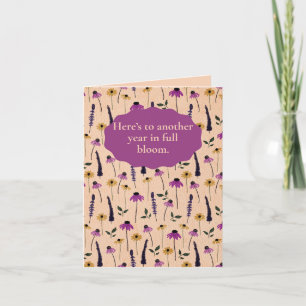 Watercolor Floral Birthday Card