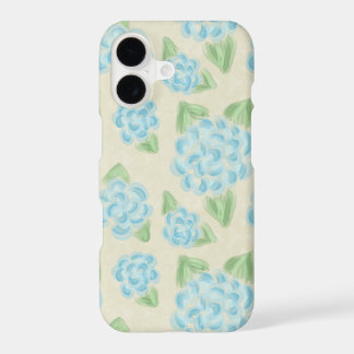 Watercolor Floral Blue Hydrangea