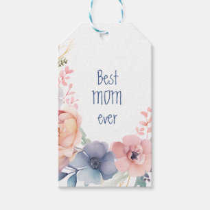 Watercolor Floral Botanical Romantic Gift Tags