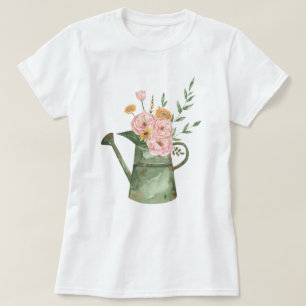 Watercolor floral bouquet art T-Shirt