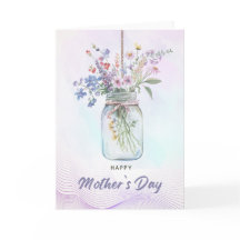 Watercolor Floral Bouquet Mother’s Day Card