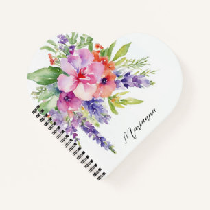 Watercolor Floral Bouquet Notebook