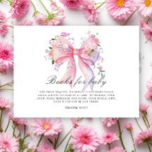 Watercolor Floral Bow and Flowers Books for baby
