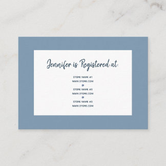 Watercolor Floral Bridal Shower Registry Enclosure Card