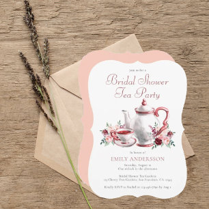 Watercolor Floral Bridal Shower Tea Party  
