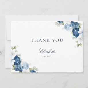 Watercolor Floral Bridal Shower Thank You Card