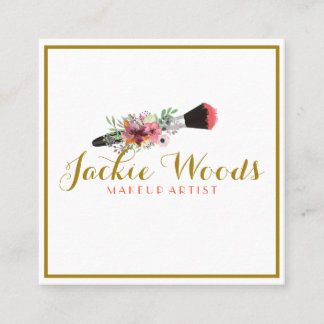 Watercolor Floral Business Card