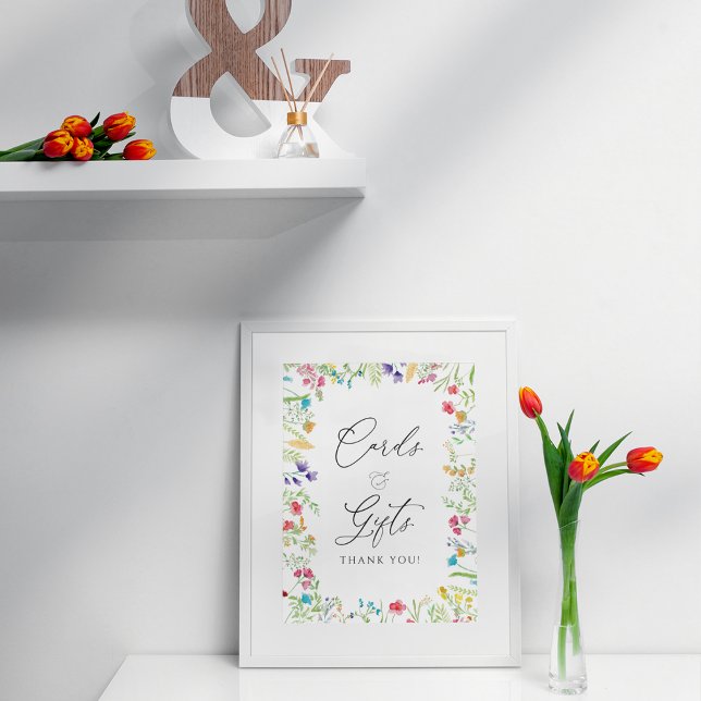 Watercolor Floral Cards and Gifts Poster (Creator Uploaded)