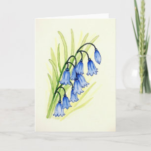 Watercolor Floral Cascade Card