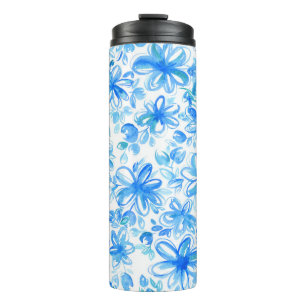 Watercolor Floral Chintz Cute Pattern Thermal Tumbler
