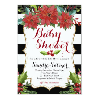 Christmas Baby Shower Cards Invitations Zazzle Com Au