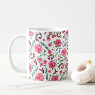 Watercolor Floral Coffee Mug