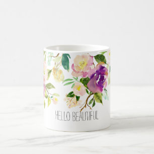 Watercolor Floral Coffee Mug