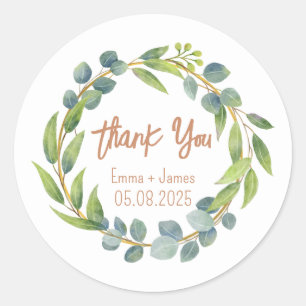 Watercolor Floral Customisable Text Sticker
