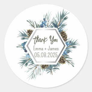 Watercolor Floral Customisable Text Sticker