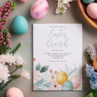 Watercolor Floral Easter Brunch