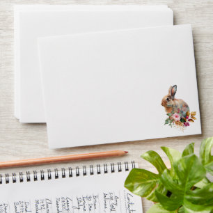 Watercolor Floral Easter Envelope