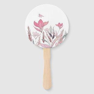 Watercolor Floral – Elegant Wedding Favour Hand Fan