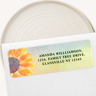 Watercolor Floral Family Reunion Return Address Label