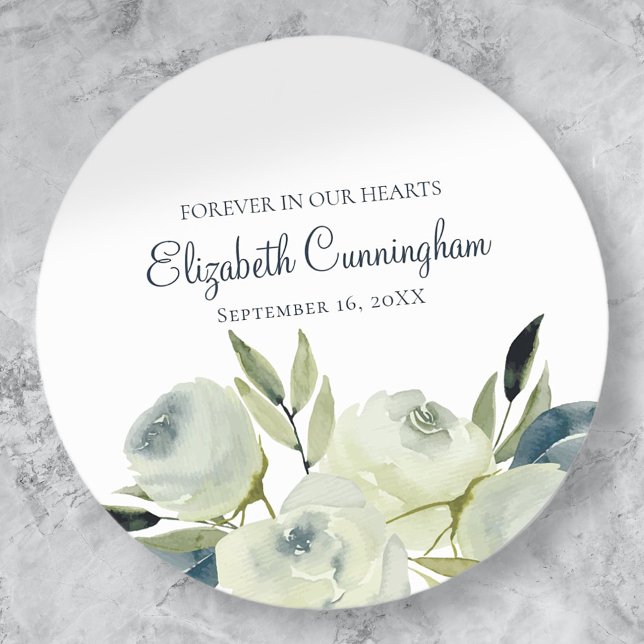 Watercolor Floral Flower Memorial Envelope Seal (Creator Uploaded)