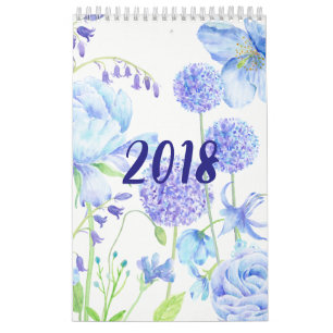 Watercolor Floral Gardens Calendar