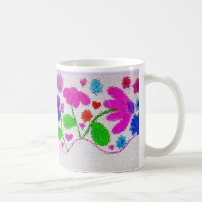 Watercolor Floral Gift Mug (Right)