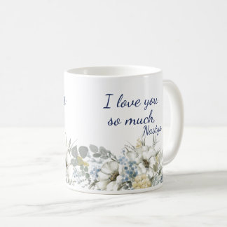 Watercolor Floral Greenery Best Mum Ever Mug
