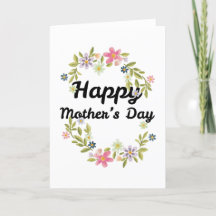 Watercolor Floral Happy Mothers Day