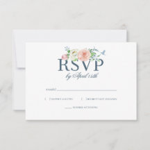 Watercolor Floral Hummingbird Seersucker Wedding