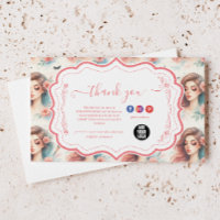 Watercolor Floral Lash Artist Beauty Studio