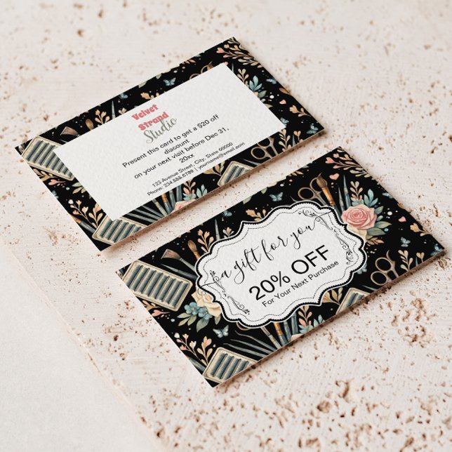 Watercolor Floral Lash Artist Discount Card (Creator Uploaded)