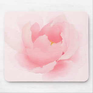Watercolor Floral Light Pink Peony Mouse Pad