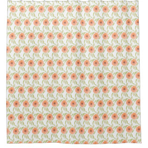 Watercolor Floral Meadow Blooms Wildflower Shower Curtain