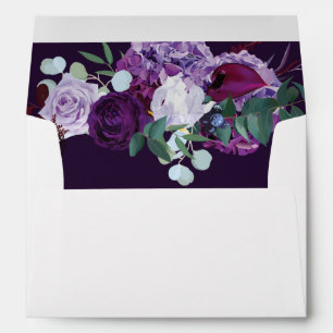 Watercolor Floral Modern Wedding Addressed Envelope