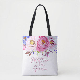 Watercolor Floral Mother of the Groom Tote Bag
